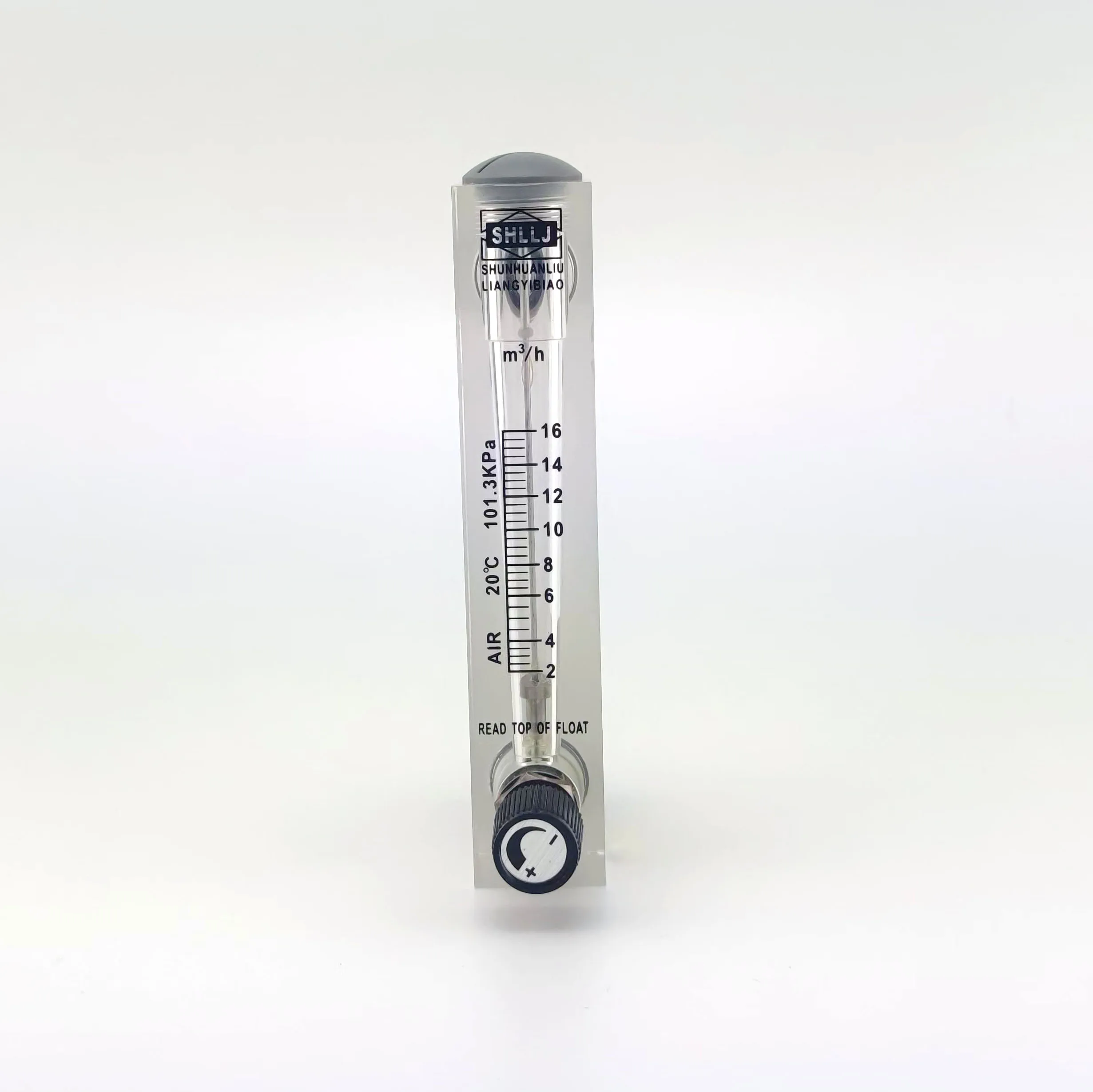 Flowmeter LZM-15 panel type for gas/air with control valve 1/2BSPT or NPT Screw thread