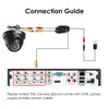 ZOSI 1080P 2MP TVI CVI AHD CVBS 4-in-1 Video Surveillance Outdoor Dome Camera HD Weatherproof Home CCTV Security Camera System 5