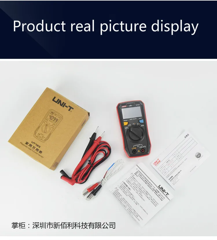 Ut123, mini portable, pocket type digital multimeter, intelligent automatic range household universal meter