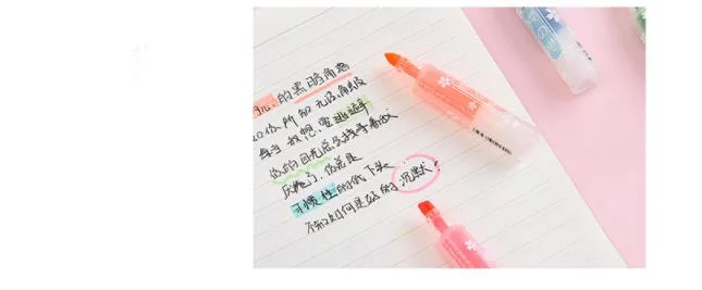 8 шт./setCherry Blossom Love хайлайтер Новинка Канцелярские акварельные карандаши для студентов милый набор канцелярских принадлежностей художественные принадлежности для детей