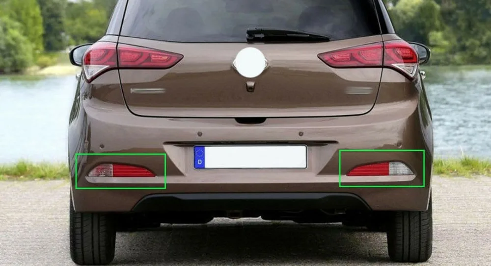 JanDeNing Автомобильный светодиодный фонарь заднего бампера тормозные огни Ночного DRL для hyundai I20