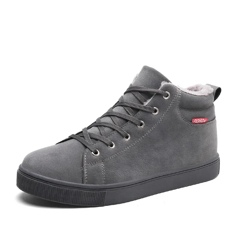 New Winter Shoes Men Comfortable High Quality Fur Mens Boots Fashion Super Warm Shoes Men Winter Men'S Boots