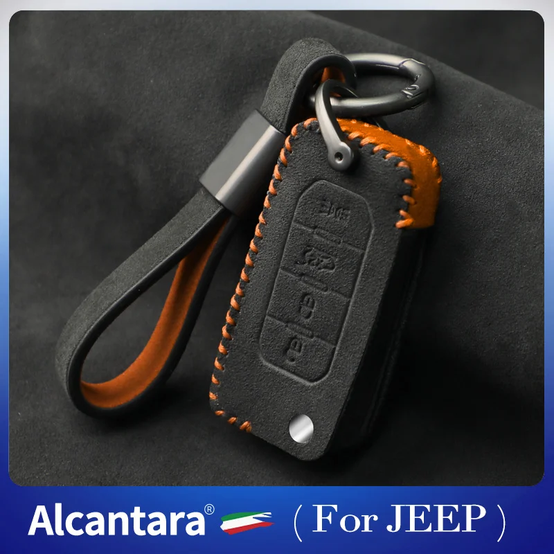 

Alcantara for Jeep key case Liberty Everbright Commander Compass Freeman suede key case protective case car key case