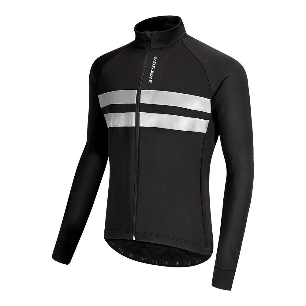 WOSAWE Водонепроницаемые Светоотражающие термальные флисовые куртки для велоспорта Мужская велосипедная куртка для MTB Зимняя одежда велосипедная ветровка одежда - Цвет: BL231