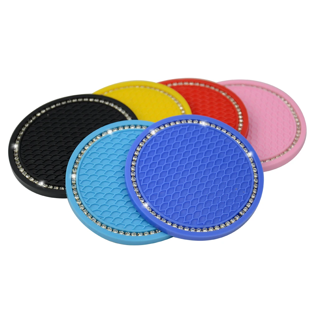 Universal Car Gadget Mats Honeycomb Water Creative Coaster StorageTreadmill Anti-slip Interior Accessories Rubber Pad Anti Slip