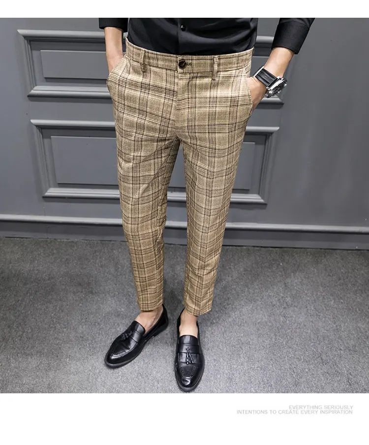 Yasuguoji estilo britânico vestido terno pant homem