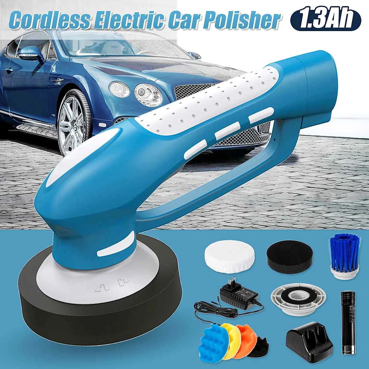 

110V 220V Electric Car Polisher Machine Auto Polishing Machine Li-ion Battery Sanding Waxing Tools Car Accessories Power Tools