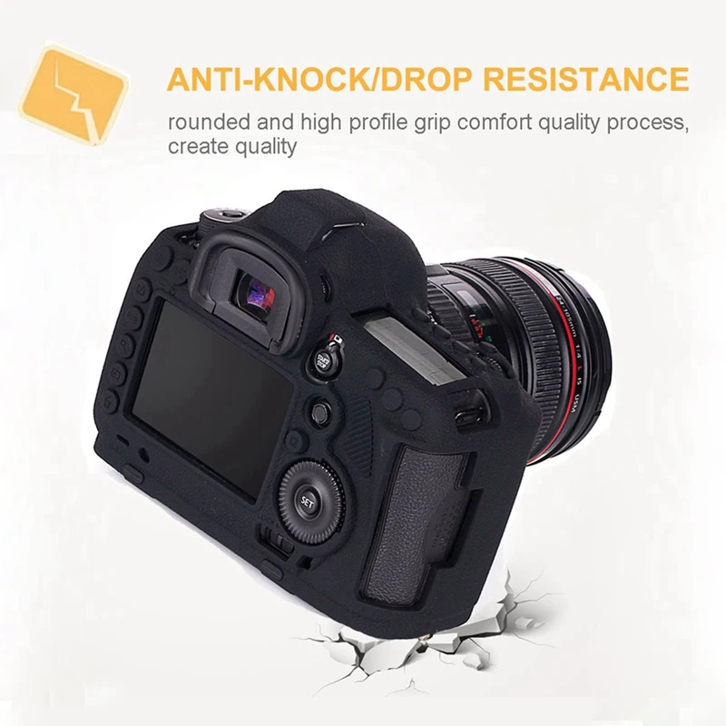 Силиконовый резиновый чехол для камеры для Canon 5D Mark Iii 5D3 съемный противоударный чехол с защитой от царапин