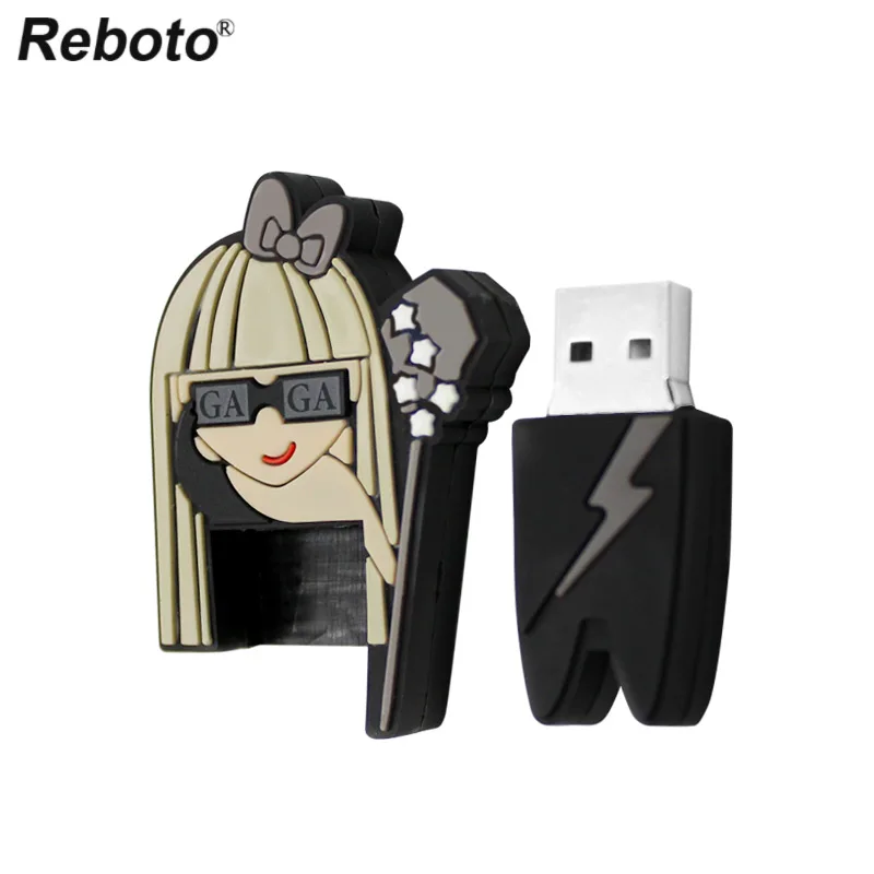 Cartoon Flash Drive 64GB 32GB 16GB 8GB Silicone Memory Stick Fashion Singer Lady Mini Key Pendrive U Disk For PC Cartoon Flash Drive 64GB 32GB 16GB 8GB Silicone Memory Stick Fashion Singer Lady Mini Key Pendrive U Disk For PC