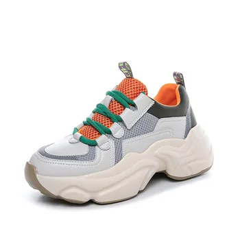 

Chaussure Femme Genuine Leather Designer Shoes Woman Sneakers For Women 2020 Autumn Platform Shoes Women Casual Sneakers Fashion