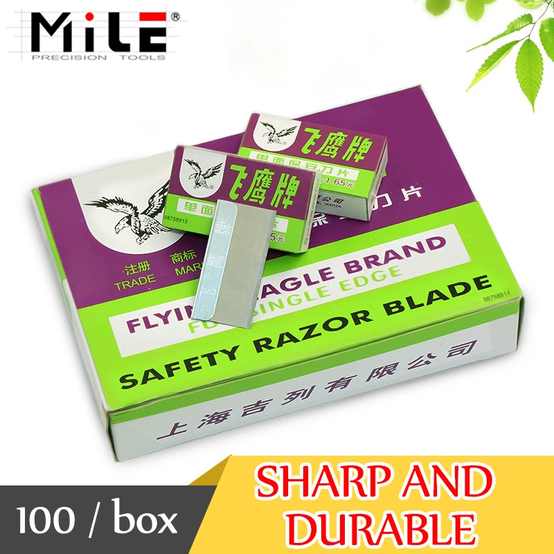 

100PCS/BOX Flying Eagle Brand Safety Razor Blade for OCA Adhesive Sticker Removing Cleaning LCD Repair Tool
