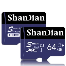 ShanDian-tarjeta Micro sd Original, 64GB, 32GB, 16GB, 8GB, SDXC, SDHC, MicroSDXC, Clase 10, 6, tarjeta Microsd TF