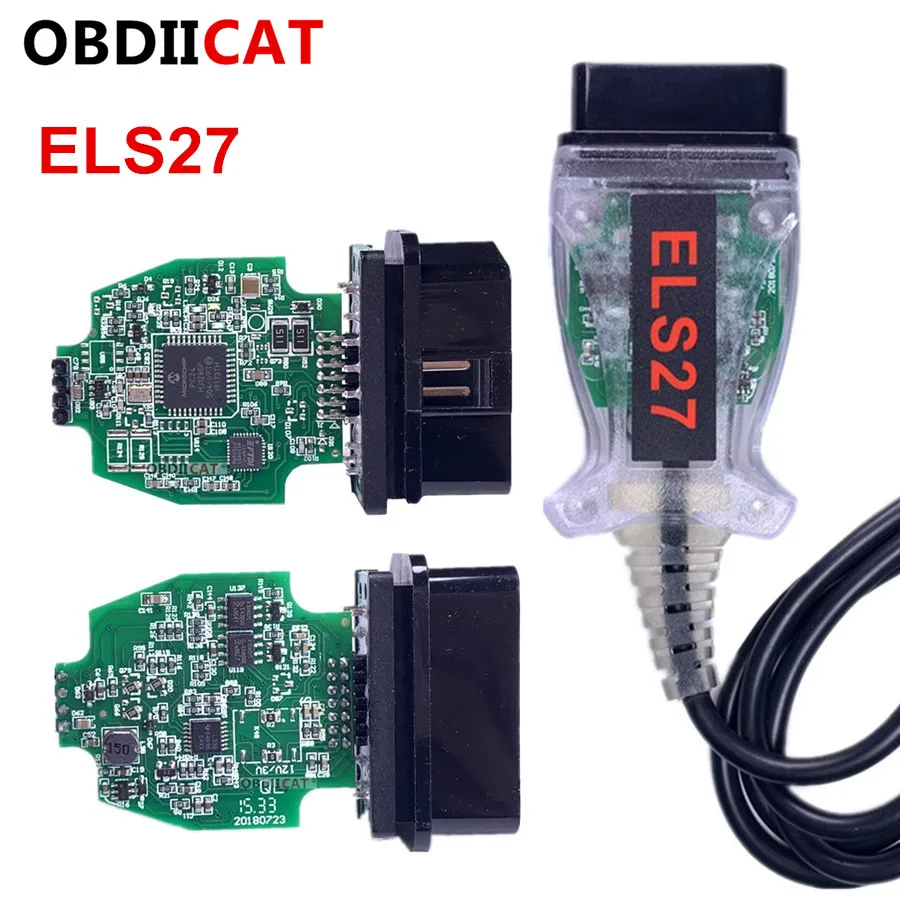 Новейшая V2.3.8 ELS27 FORScan зеленая печатная плата PIC24HJ128GP + FTDI микрочип Многоязычная