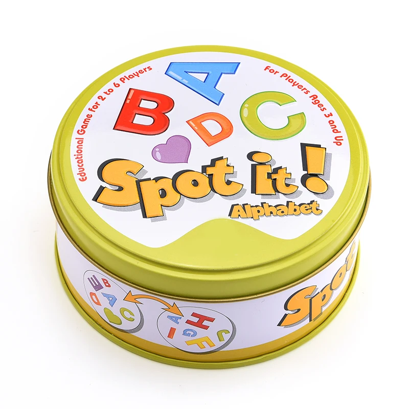 Хэллоуин Frozens Dobbles Spot Cards It Hip 17 английская версия на дороге настольная игра высокое качество оригинальное издание металлическая жестяная коробка - Цвет: abc