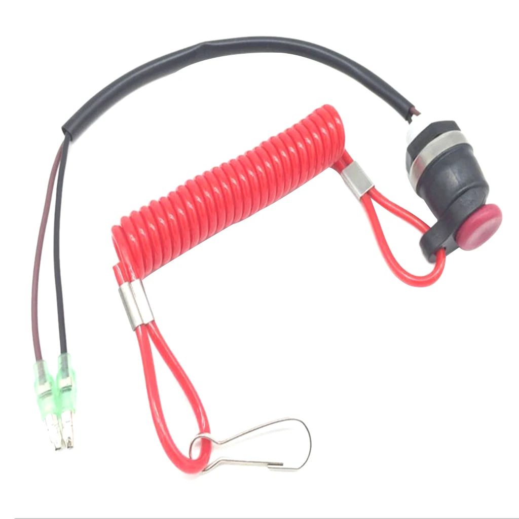 Boat Outboard Engine Kill Stop Switch Safety Tether Cord Lanyard For Tohatsu