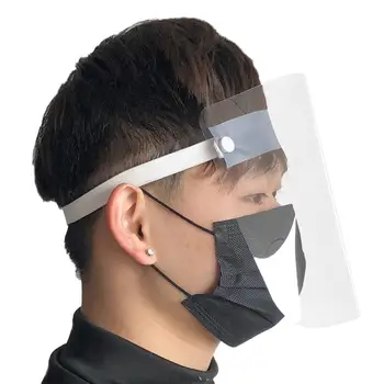 

1/2/4PC Full Face Shield Mask Clear Flip Up Visor Protection Safety Work Guard For Droplet, Dust,Oil Fume