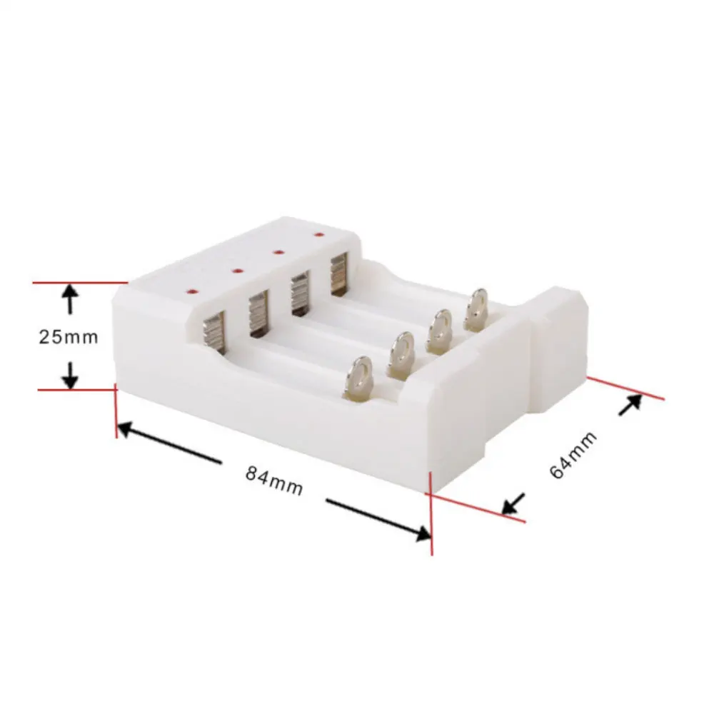 USB Battery Charger 4 Slots Universal Adapter for AA AAA Fast Charging
