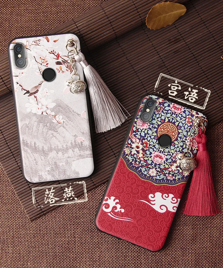 For iphone 11 case for XR X XS MAX 8 7 6 6S Plus chinese style bell Emboss Patterned Soft Silicone back Cover Coque |
