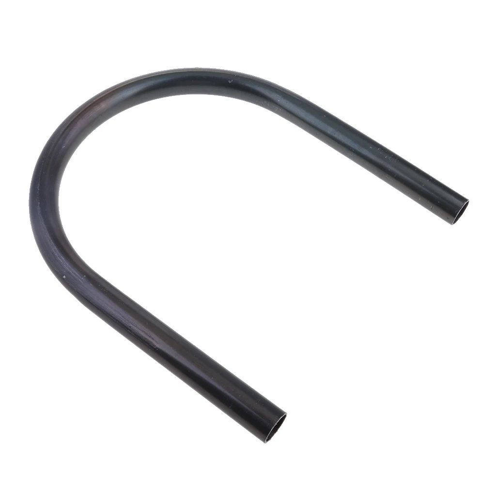 Motorcycle Metal Rear Frame Hoop Flat Brat Seat Cushion Loop Armrest for Cafe Racer 210mm 8.3 inch Tubing (Black)