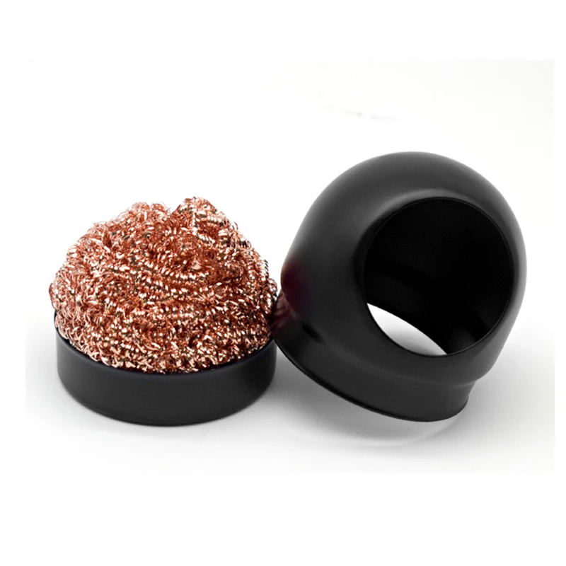 

1PC Soldering Iron wire with Electric Soldering Iron Stand Holder Welding Soldering Solder Iron Tip Cleaner Cleaning Steel Ball