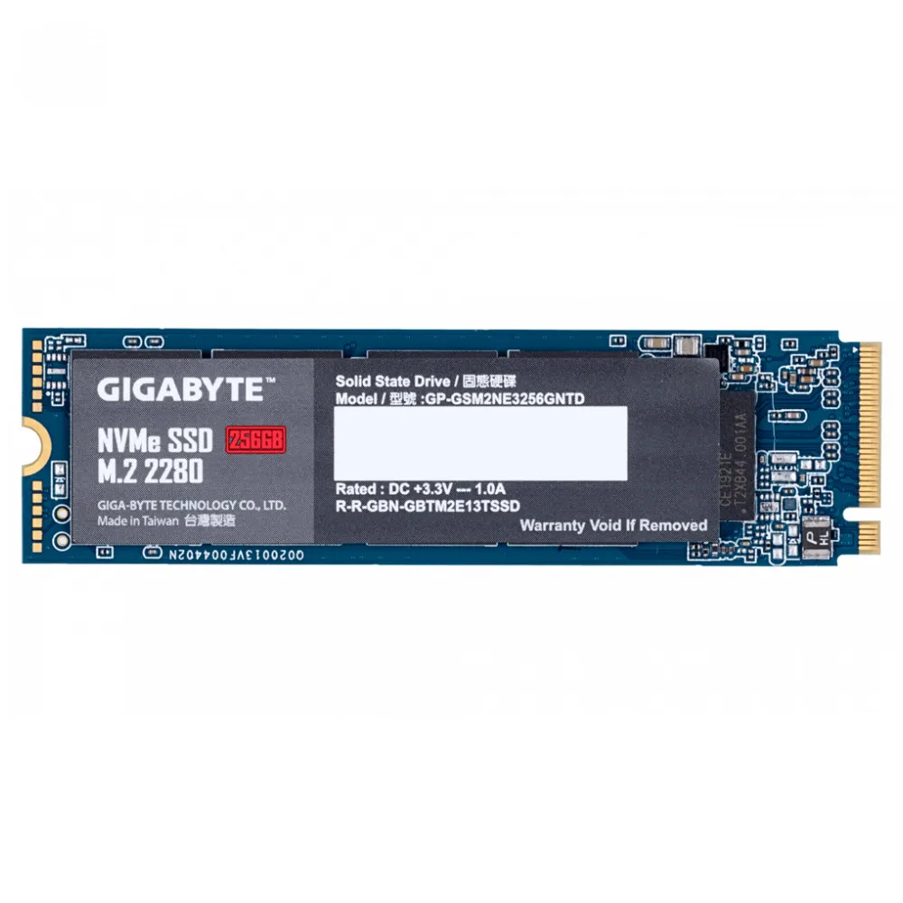 Твердотелые накопители(SDD) GIGABYTE NVMe SSD 256GB