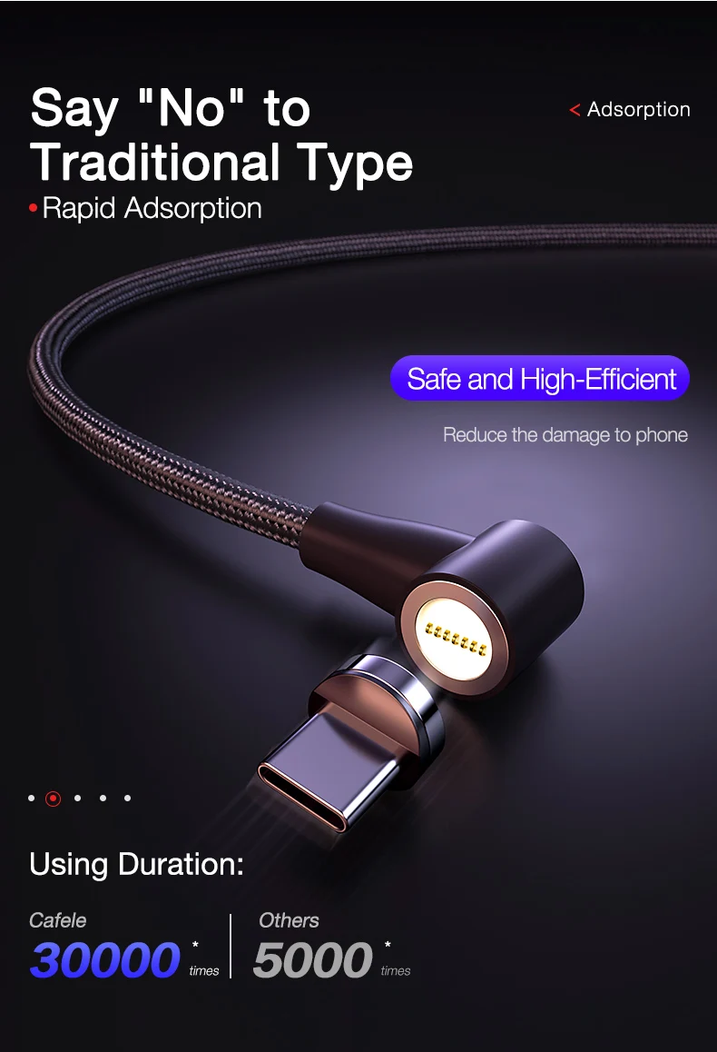 magnetic USB cable for iphone xiaomi huawei samsung  (3)