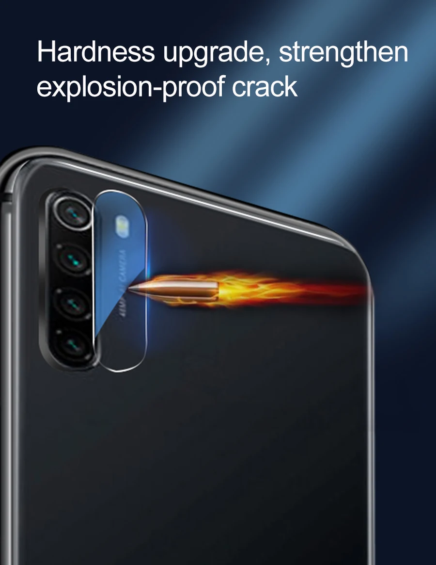 2 шт., закаленное стекло для Xiaomi Redmi Note 8 Pro 7 8t K20 7A, Защитное стекло для задней камеры, Защитная пленка для Redmi Note 7