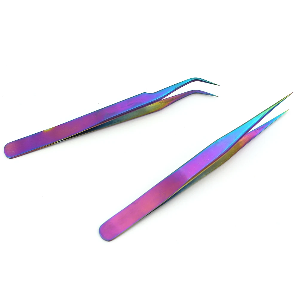 ERUIKA 1pcs Chameleon Eyebrow Tweezers Stainless Steel Extension Clip Ultra Precision Picker for Rhinestone Eyelash Makeup Tools 2
