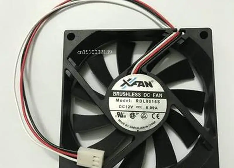 Для XFAN 8015 RDL8015S DC12V 0.09A 3-жильный ультра-тихий охлаждающий вентилятор