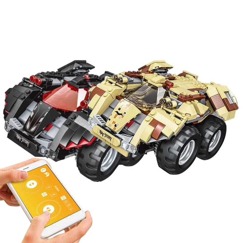 Technic RC автомобиль дистанционного электромобиля летучая мышь колесница