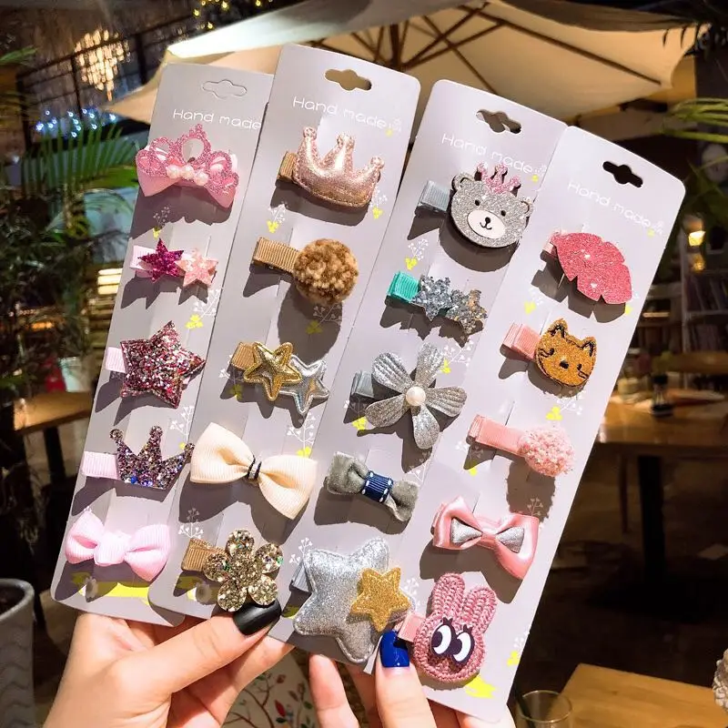 Korean Children's Hair Accessories Set Cute Children's Flower Hairpin