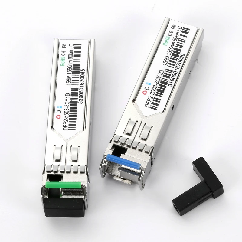 DFP2-5503-8CY1D 155M LC Одиночный волоконный 80 kmтрансивер модуль sfp волоконно-оптический |