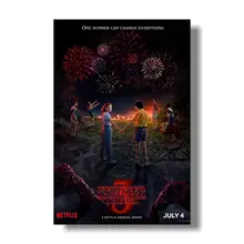 Сериал «странные вещи», Шелковый плакат, Сезон 3, 11 плакатов, настенные художественные принты, декор для детской комнаты, фэнтези, шелковые картины