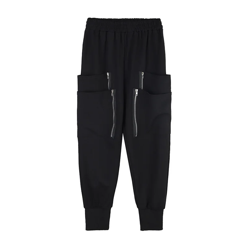 Trend Women's casual pants Winter and Autumn Cool Safari styles pants for women zipper pencil pants Elastic waist Trousers Z3