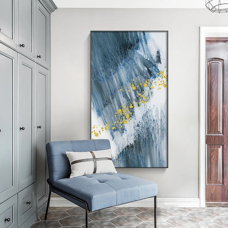 

Abstract Art Starry Blue Wall Canvas Paintings Modular Pictures For Living Room Wall Art Print Posters Decorative Pictures