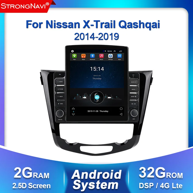 4G DSP Android 2din для Nissan X-Trail X Trail 3 T32 Qashqai 1 J10 2014-2019 Автомагнитола мультимедийный