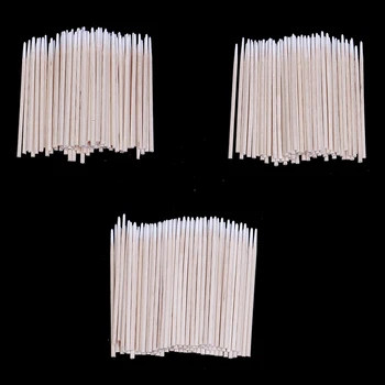 

300Pcs Tampons Makeup Stick Pointed Swabs Permanent Makeup Ear Cleaning Cotton Swabs New