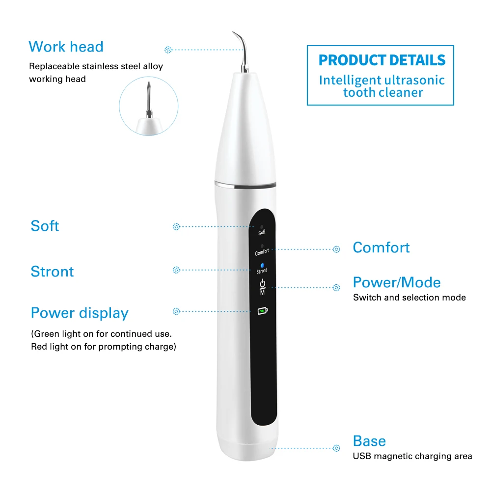 InStylePieces.com-Ultrasonic Toothbrush and 3 Different Scalers