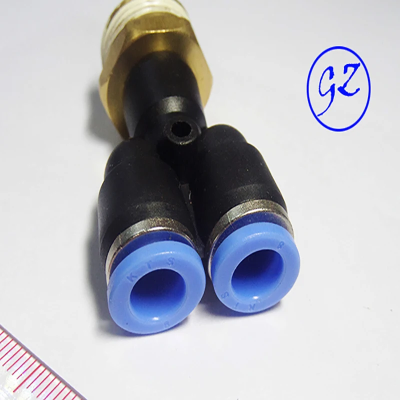 500 шт PX4-01, пневматические 1/" PT до 4 мм y-образные нажимные соединители