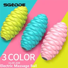 Фитнес Электрический массажный мяч палка фасции мышцы ролик Йога Роликовые Ноги фитнес Релакс давление снятие Электрический массажер