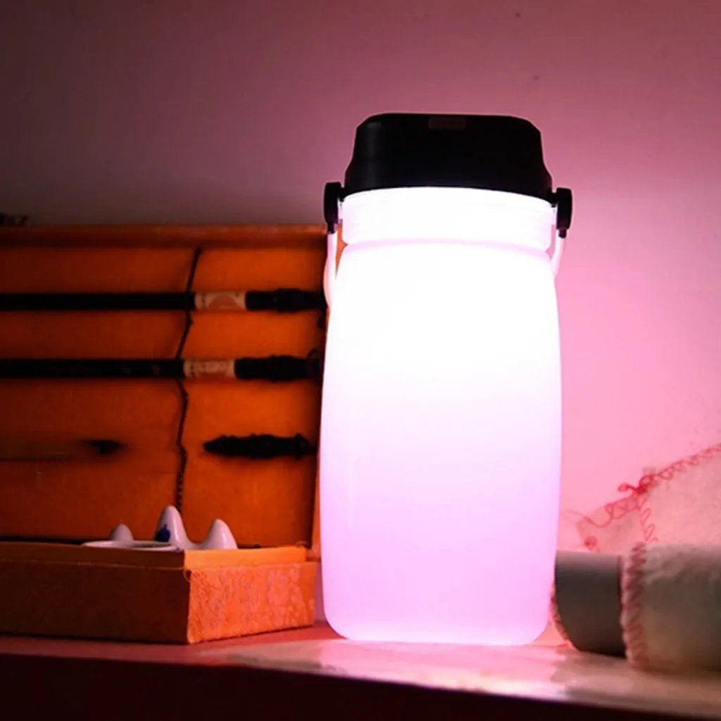 Солнечная зарядка чашки чайник открытый кемпинг лампа Палатка свет креативный светящийся чашка бутылка термос переносной Спорт Открытый воды чашки
