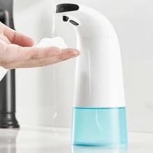 Горячая Инфракрасный датчик Автоматический Дозатор Мыла Бесконтактный стенд пена для мытья рук 250 мл TI99