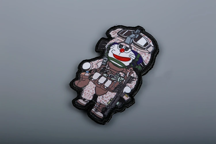 Мультфильм Lt. Doraemon USMC военные нашивки термопереводная Аппликация наклейка на одежду Morale DIY патч для одежды рюкзак