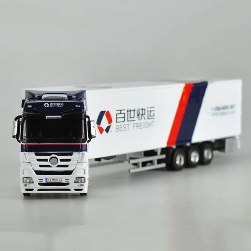 B Контейнеровоз DHL Sinotrans DHL высокая имитация 1/50 масштаб сплав модель грузовика-контейнеровоза детская коллекция игрушек для подарка дисплей - Цвет: B
