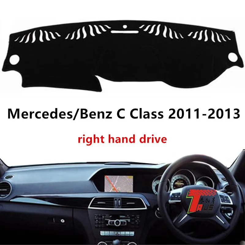 Taijs правая накладка приборной панели автомобиля для Mercedes Benz C Class 2011-2013 солнцезащитный козырек анти УФ Автомобильная приборная панель коврик для класса C