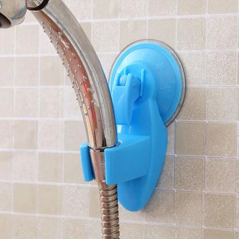 plastic shower head holder strong wall suction cup hose faucet nozzle bracket Bathe sprinkler shelf adjustable bathroom set