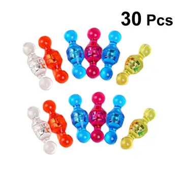 

30 Pcs NdFeB Magnetic Pushpins Assorted Color Office Magnets Fridge Magnet for Office School