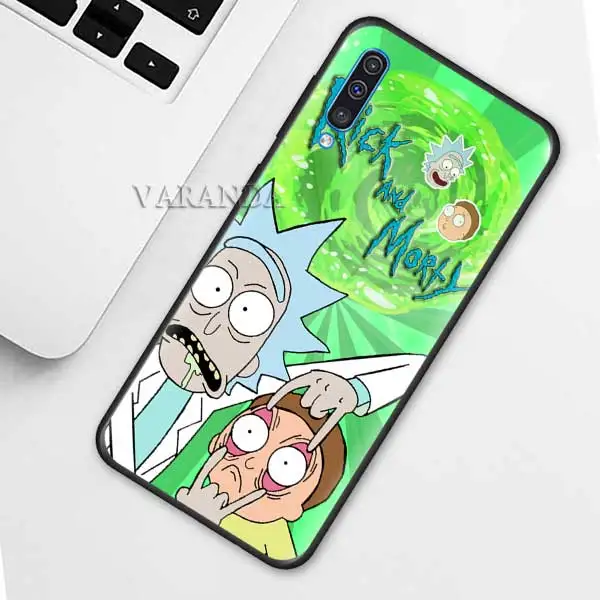 B12 Рик и Морти чехол для samsung A90 5G A50 A40 A30 S A80 A70 A10 A20 e A9 A7 A8 плюс Черный силиконовый чехол - Цвет: B12