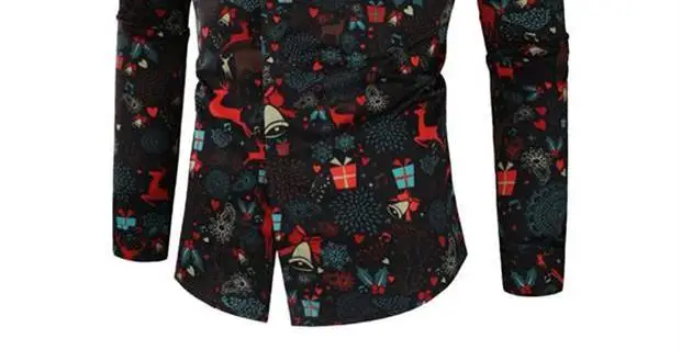 Модные рубашки для мужчин, Повседневная Рождественская рубашка с принтом снежинок Санты, конфет, топ, блуза, Мужская одежда, Прямая поставка