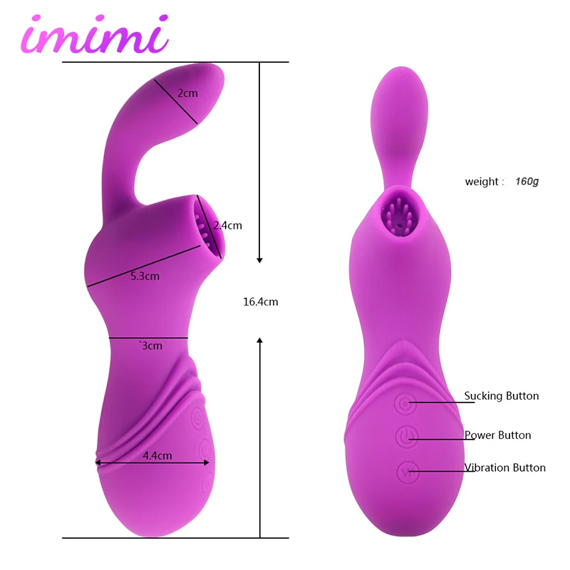 Womanizing Clit Sucker Vibrator Sex Toys for Women Tongue Vibrating Nipple Sucking on Blowjob Clitoris Stimulator Masturbator